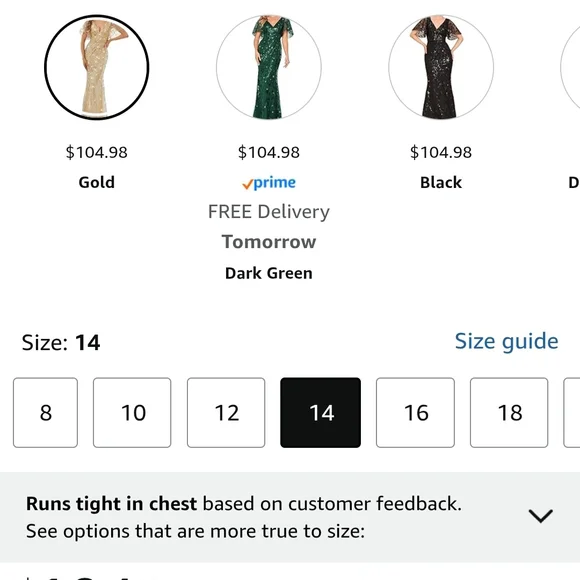 Ever Pretty Tan and Cream Sequin Maxi Gown - Picture 2 of 5